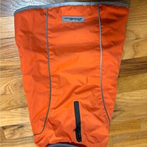 Eddie Bauer Orange dog Windbreaker with Black Accents
